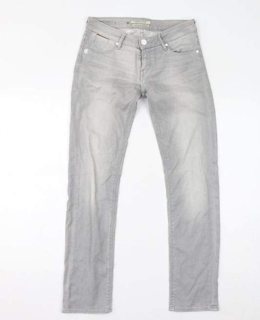 Womens UK Size 25 in Maison Scotch Regular Fit Skinny Grey Jeans