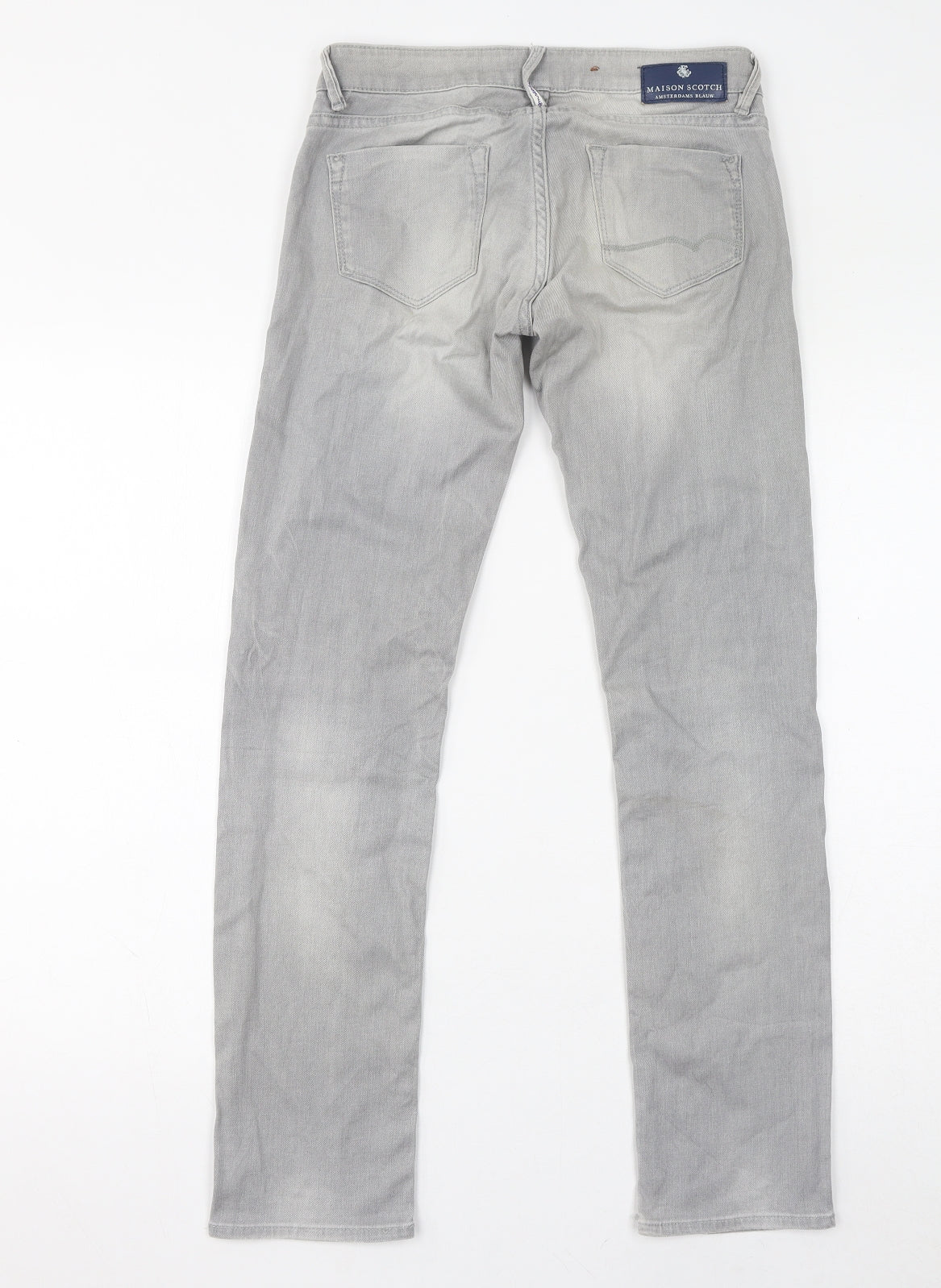 Womens UK Size 25 in Maison Scotch Regular Fit Skinny Grey Jeans