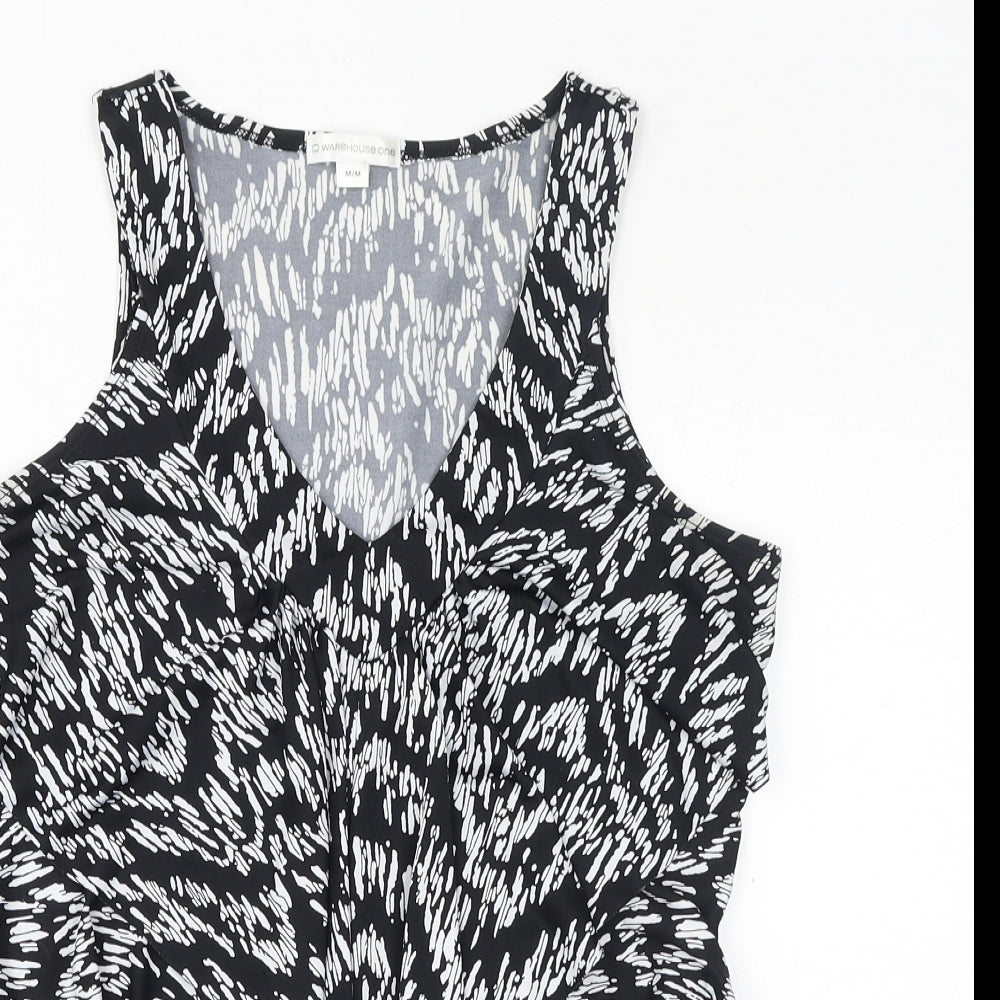 Womens UK Size M Warehouse Black Basic Tank