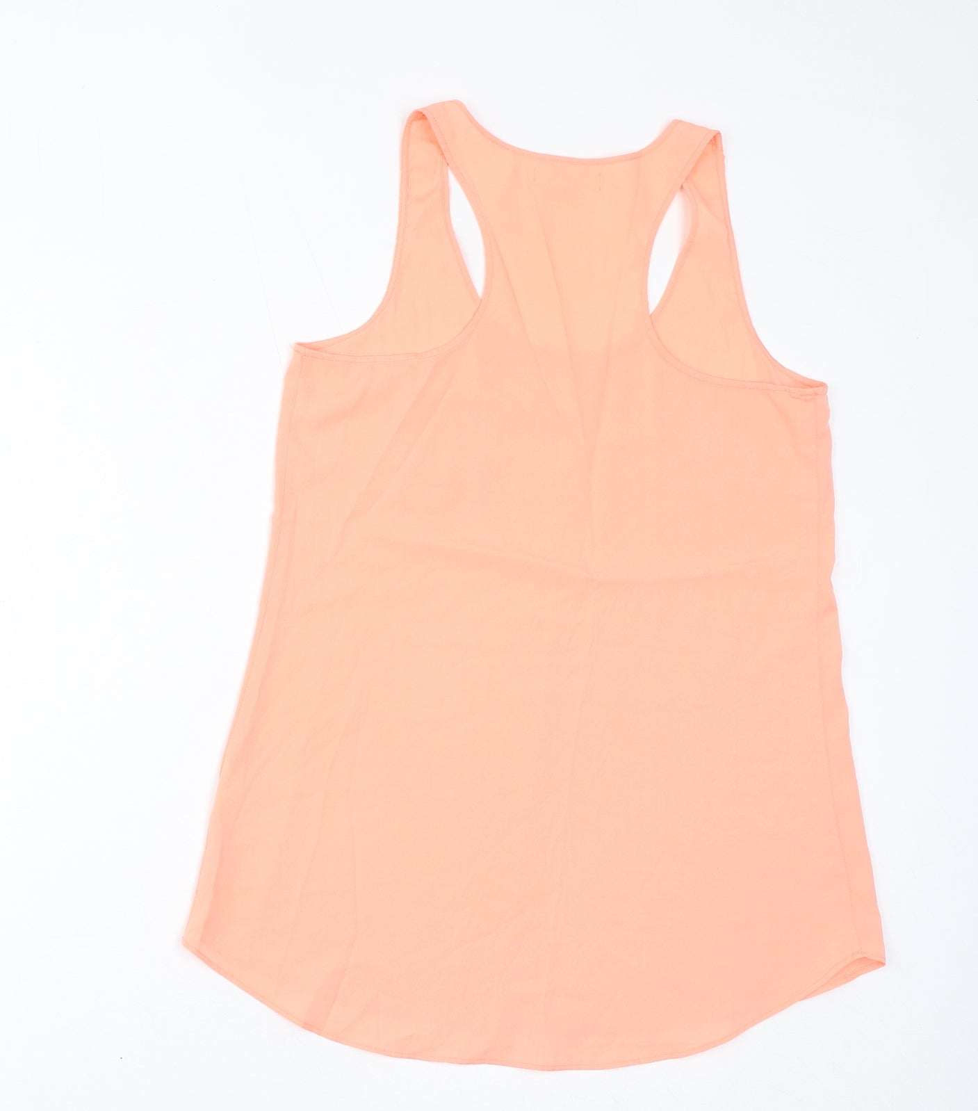 Womens UK Size 10 River Island Orange Basic Tank