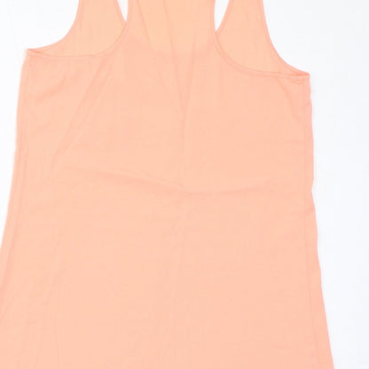 Womens UK Size 10 River Island Orange Basic Tank