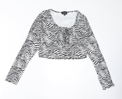 Womens UK Size M Wednesday's Girl White Basic T-Shirt