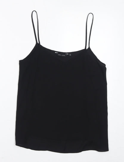 Womens UK Size 10 New Look Black Basic Tank
