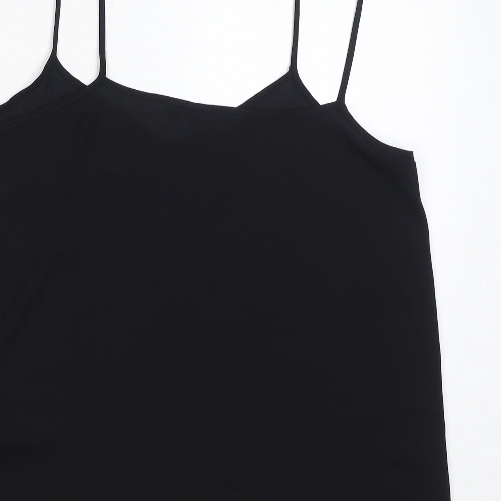 Womens UK Size 10 New Look Black Basic Tank