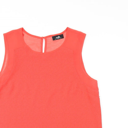 Womens UK Size 12 Wallis Red Basic T-Shirt
