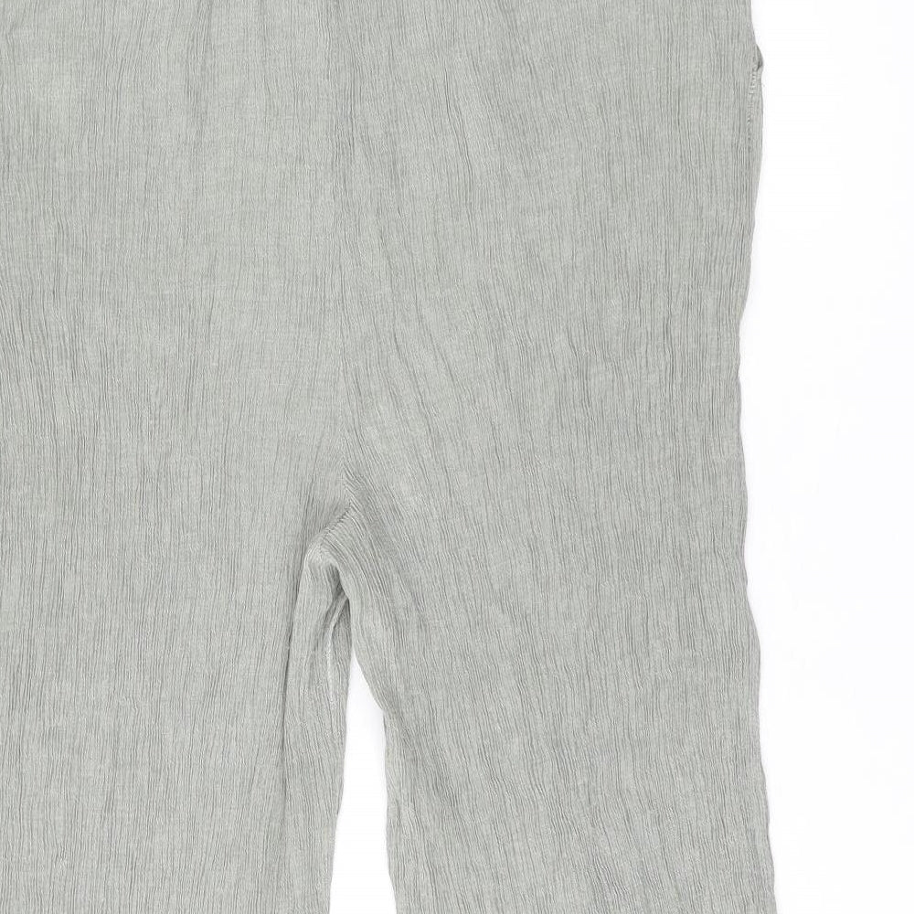 New Look Womens Green Viscose Trousers Size 18 L21 in Regular