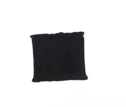 Womens UK Size M H&M Black Cropped T-Shirt