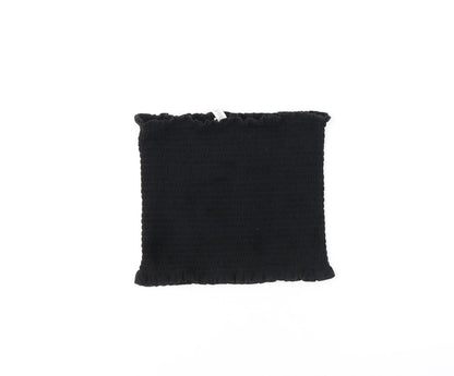 Womens UK Size M H&M Black Cropped T-Shirt