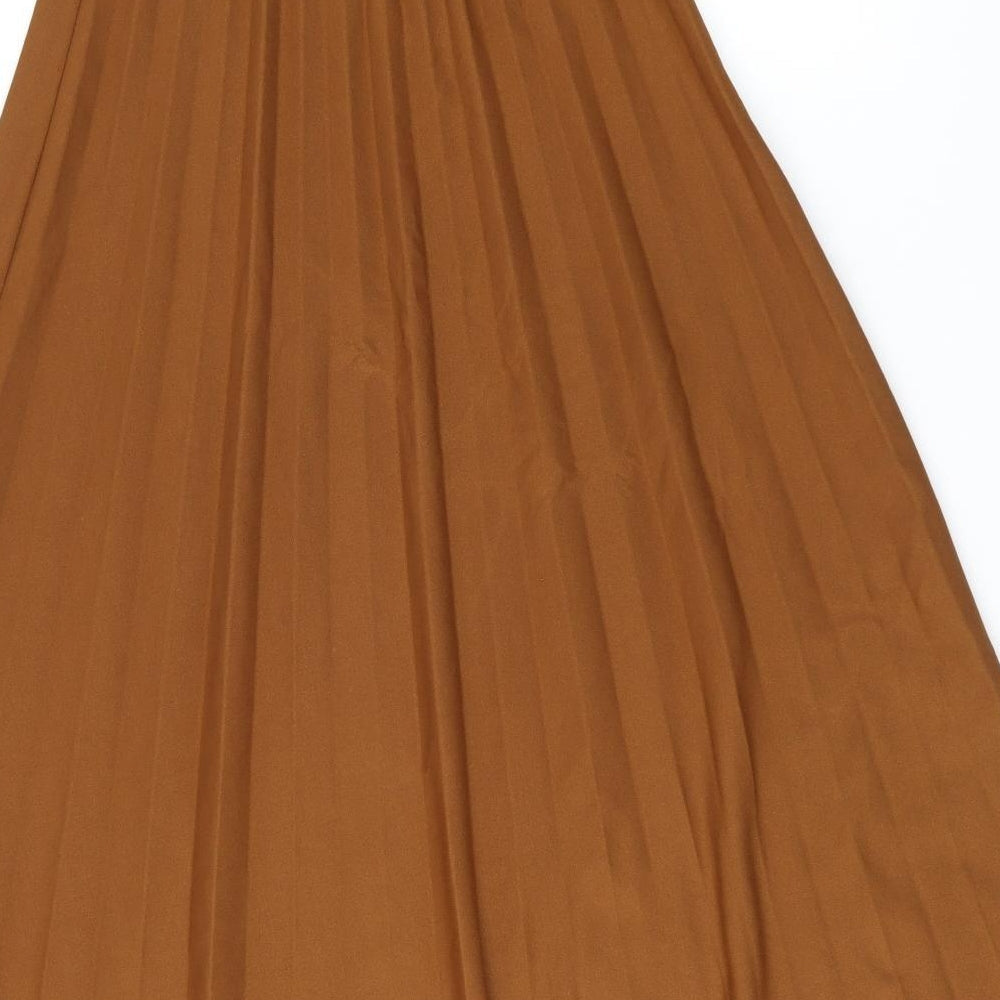 Goose Island Womens Brown Polyester Swing Skirt Size 8