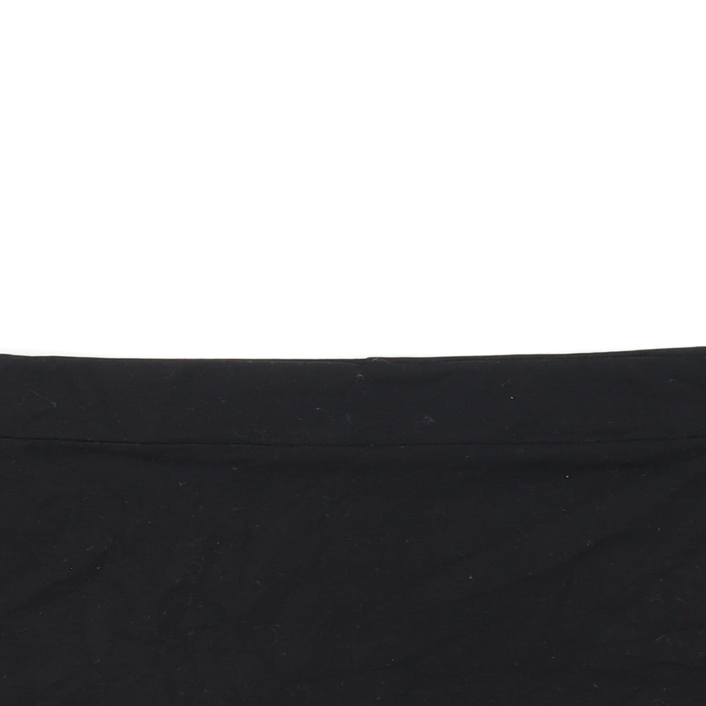 Womens UK Size 16 ASOS Black Cropped T-Shirt