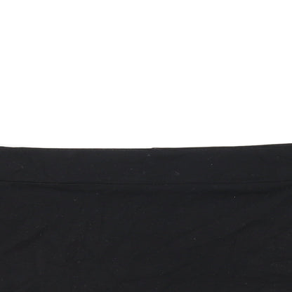Womens UK Size 16 ASOS Black Cropped T-Shirt