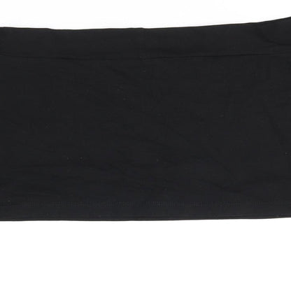 Womens UK Size 16 ASOS Black Cropped T-Shirt