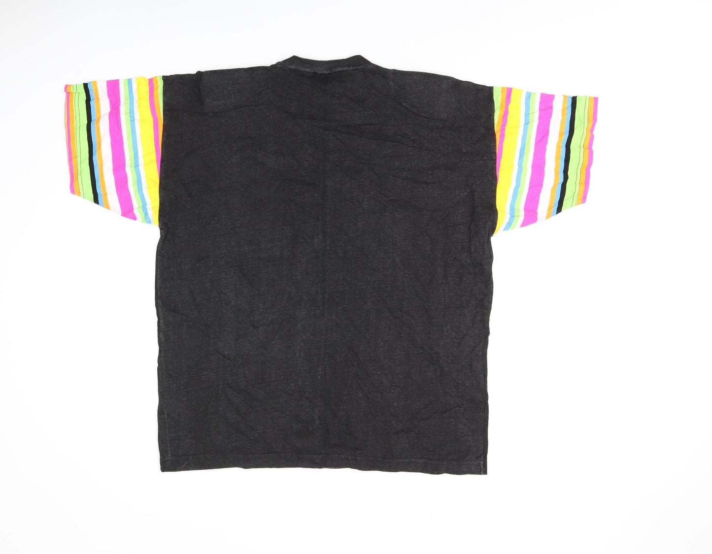 Womens UK Size One Size Honey Black Basic T-Shirt