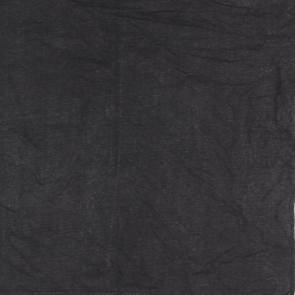 Womens UK Size One Size Honey Black Basic T-Shirt