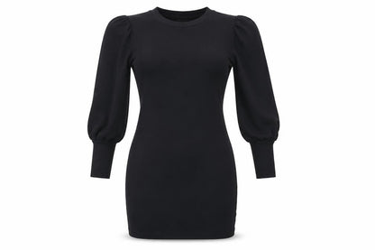 ASOS Womens Black Polyester Bodycon Size 8 Round Neck Pullover