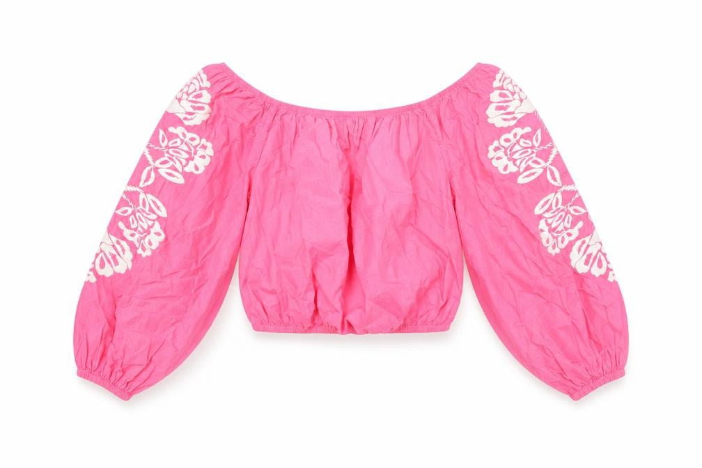 Womens UK Size 14 Marks and Spencer Pink Cropped T-Shirt