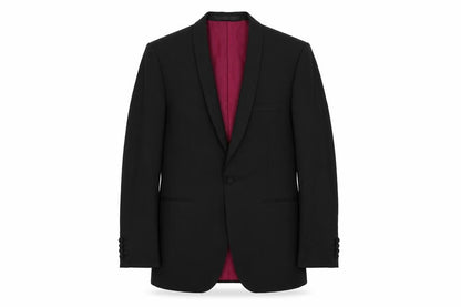 Mens UK Size 40 Marks and Spencer Regular Black Suit Tuxedo
