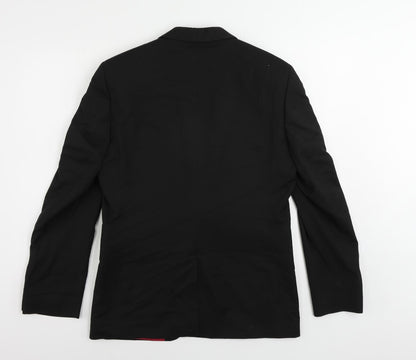 Mens UK Size 40 Marks and Spencer Regular Black Suit Tuxedo