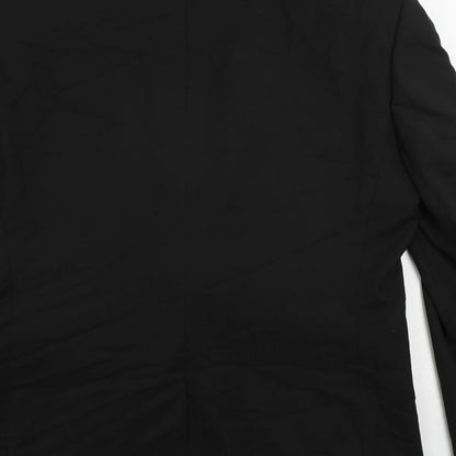 Mens UK Size 40 Marks and Spencer Regular Black Suit Tuxedo