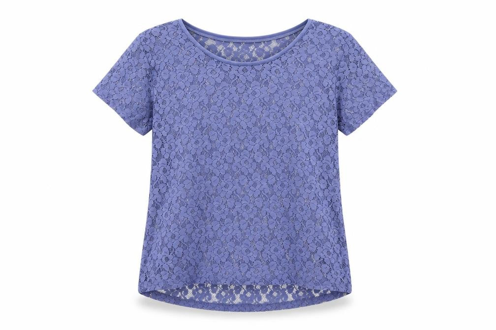 Womens UK Size M H&M Blue Basic T-Shirt
