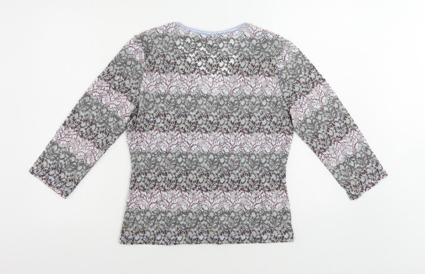 Womens UK Size 14 M&Co Multicoloured Basic Blouse