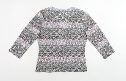 Womens UK Size 14 M&Co Multicoloured Basic Blouse
