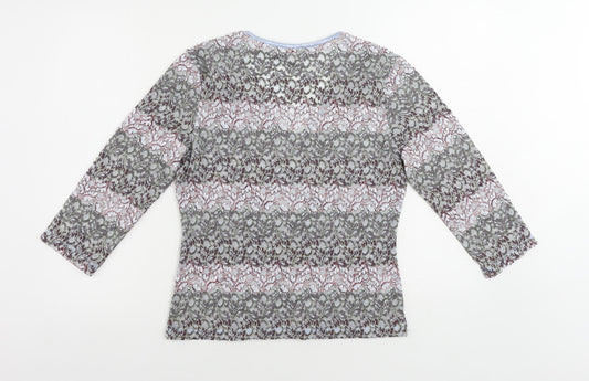 Womens UK Size 14 M&Co Multicoloured Basic Blouse