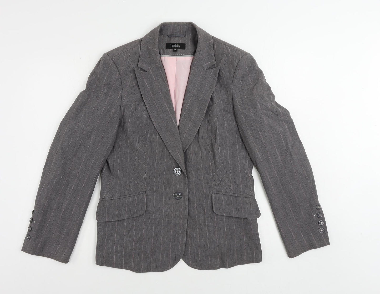 Womens UK Size 14 Marks and Spencer Grey Jacket