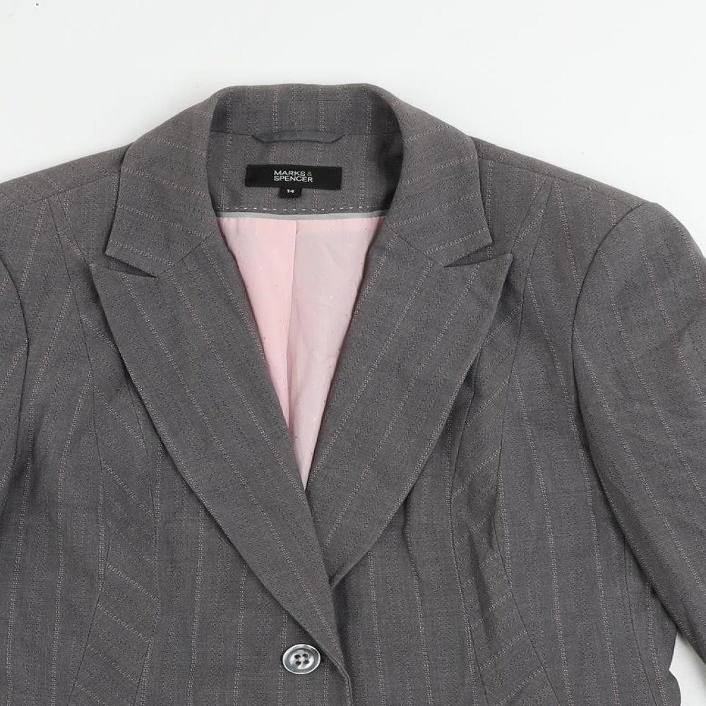 Womens UK Size 14 Marks and Spencer Grey Jacket