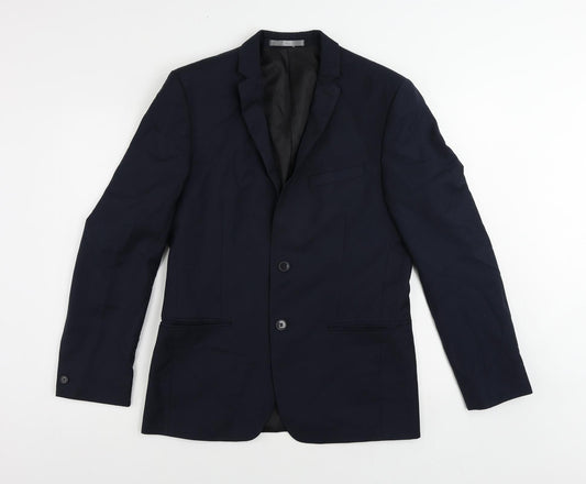 Mens UK Size 38 Red Herring Regular Blue Suit Jacket