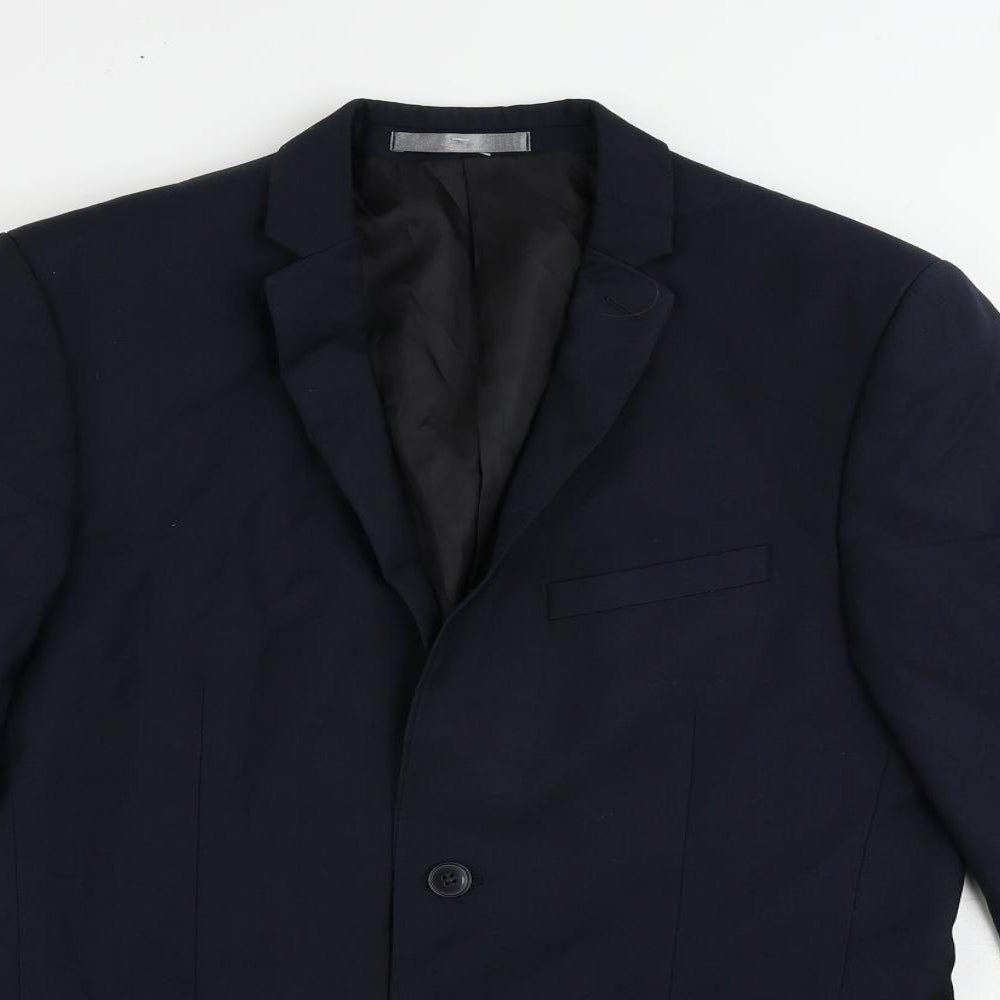 Mens UK Size 38 Red Herring Regular Blue Suit Jacket