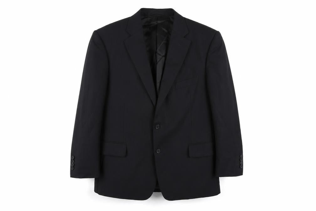 Mens UK Size 44 Frank Rostron Regular Black Suit Jacket