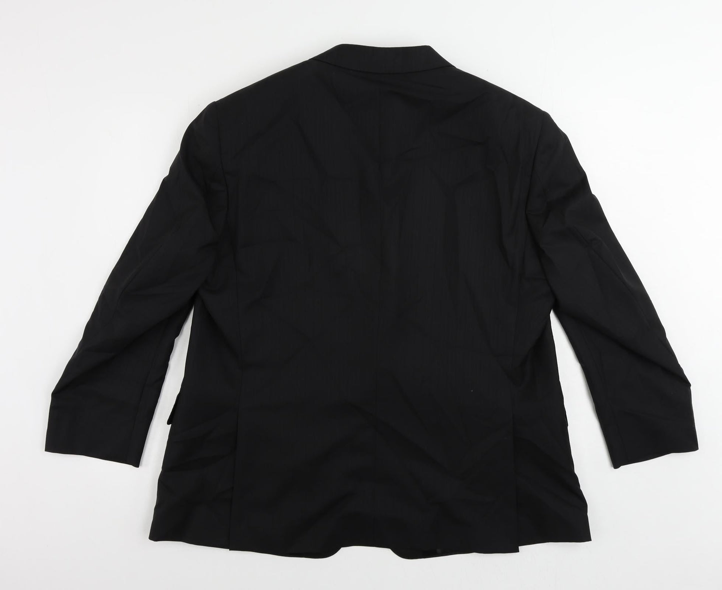 Mens UK Size 44 Frank Rostron Regular Black Suit Jacket