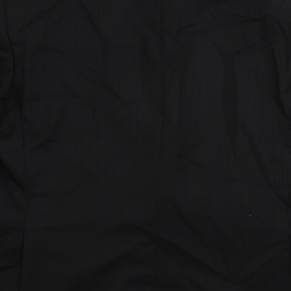 Mens UK Size 44 Frank Rostron Regular Black Suit Jacket