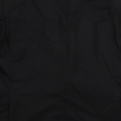 Mens UK Size 44 Frank Rostron Regular Black Suit Jacket