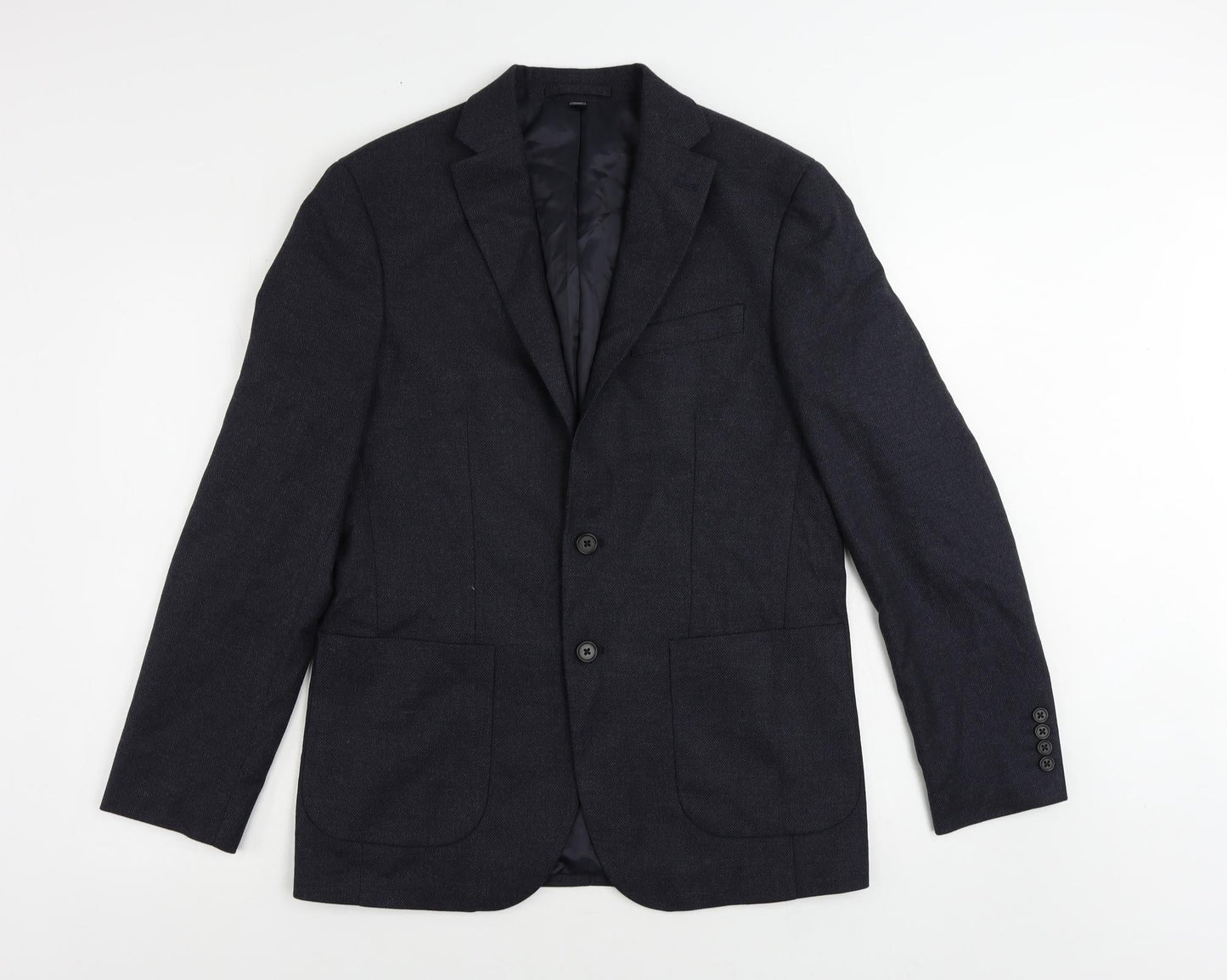 Mens UK Size 38 Marks and Spencer Regular Blue Suit Jacket