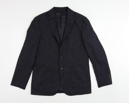 Mens UK Size 38 Marks and Spencer Regular Blue Suit Jacket