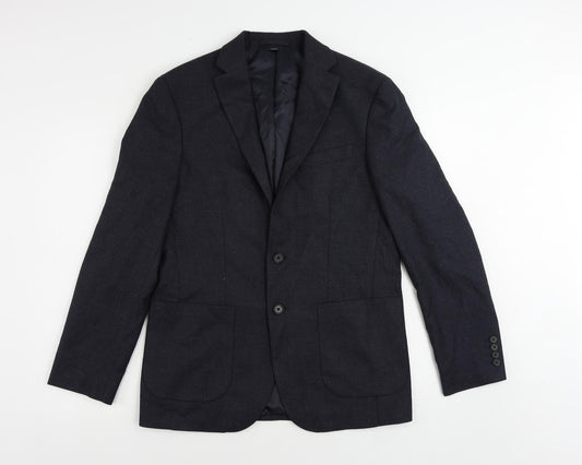Mens UK Size 38 Marks and Spencer Regular Blue Suit Jacket