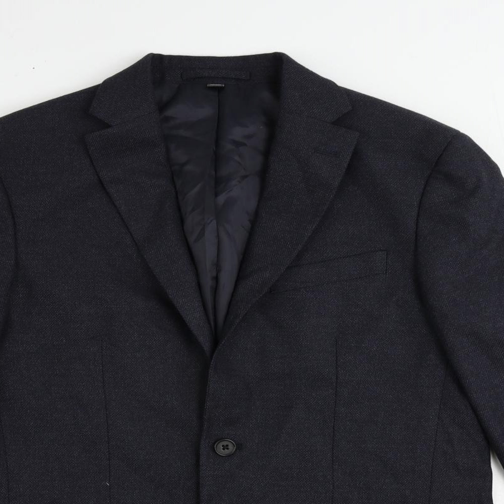 Mens UK Size 38 Marks and Spencer Regular Blue Suit Jacket