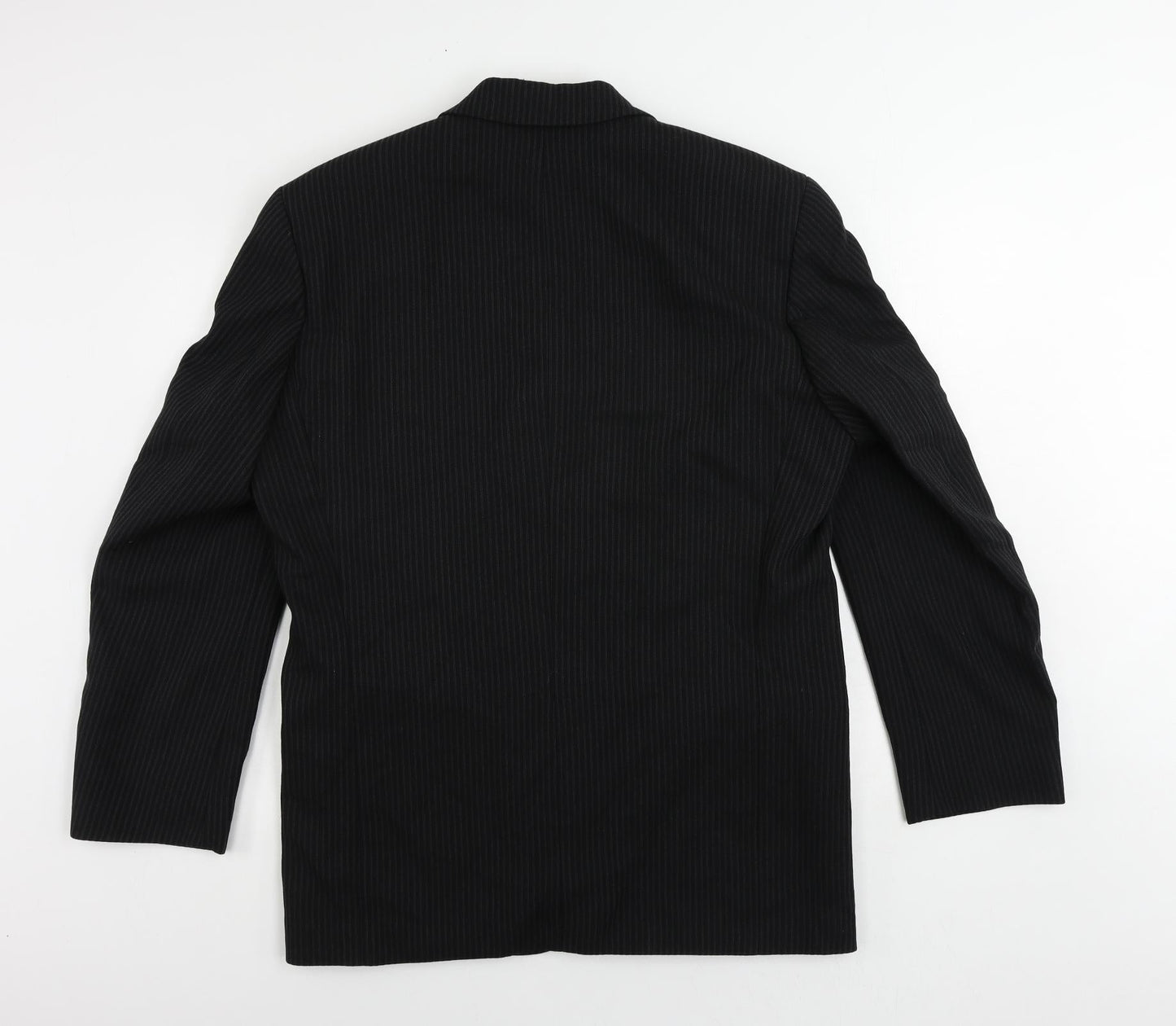Mens UK Size 40 River Island Regular Black Suit Jacket