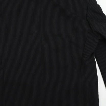 Mens UK Size 40 River Island Regular Black Suit Jacket
