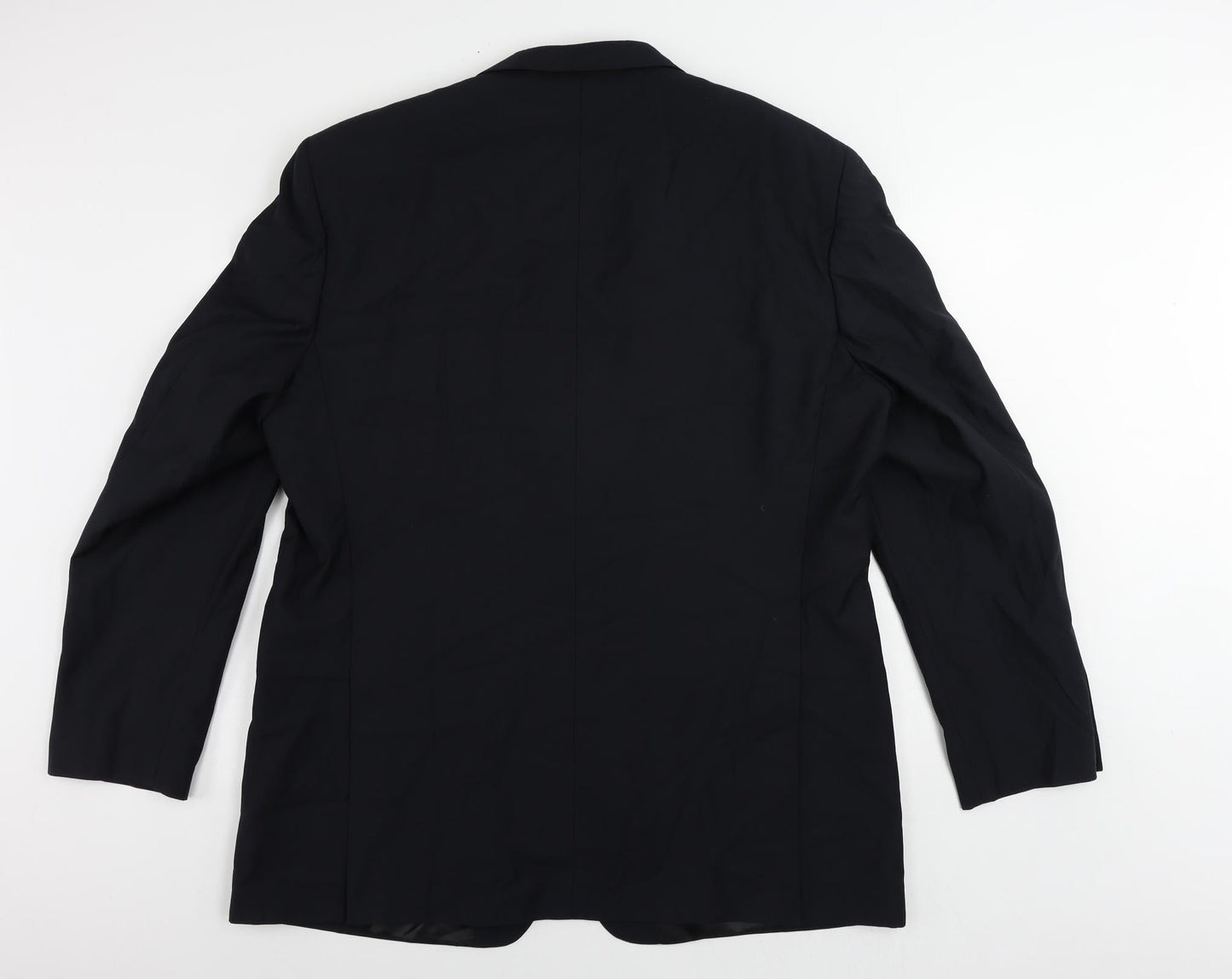 TED LAPIDUS Mens Blue Polyester Jacket Suit Jacket Size 50 Regular