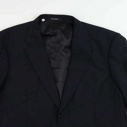 TED LAPIDUS Mens Blue Polyester Jacket Suit Jacket Size 50 Regular