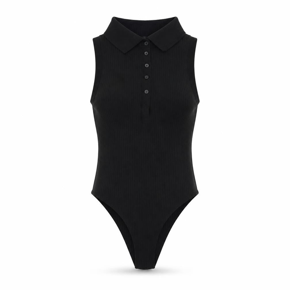 Womens UK Size S Zara One-Piece Black Bodysuit
