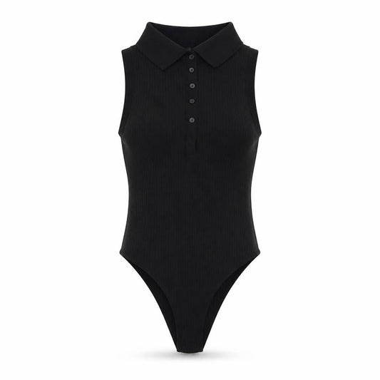 Womens UK Size S Zara One-Piece Black Bodysuit