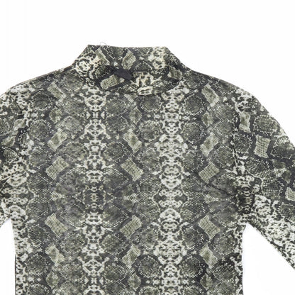 Womens UK Size M Urban Outfitters Black Basic Blouse