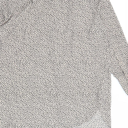 Womens UK Size 14 Marks and Spencer Beige Basic Button-Up