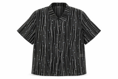 Womens UK Size 18 ELVI Black Basic Button-Up