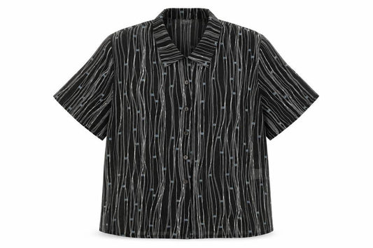 Womens UK Size 18 ELVI Black Basic Button-Up