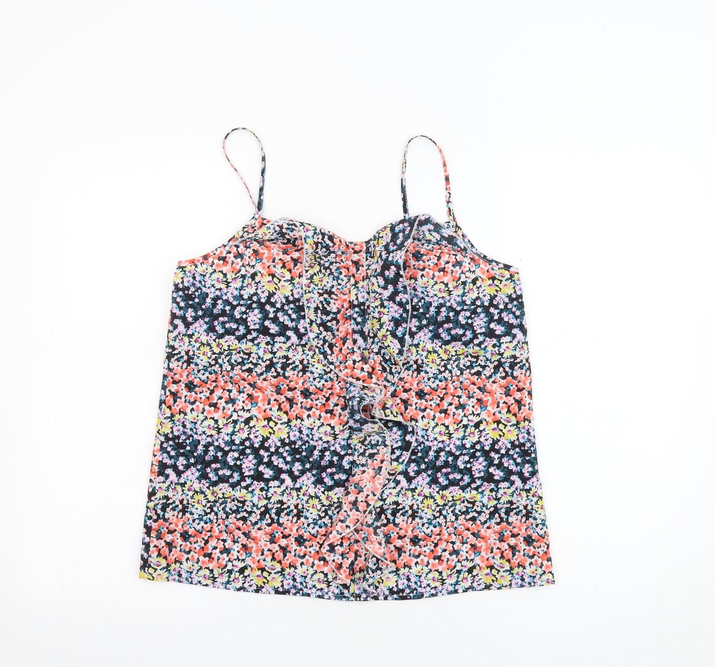 Womens UK Size 10 Oasis Multicoloured Basic Tank
